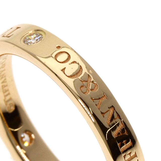 TIFFANY＆Co【ティファニー】 フラットバンド　3Pダイヤリング 18k ティファニー フラットバンドリング 3P Tiffany リング