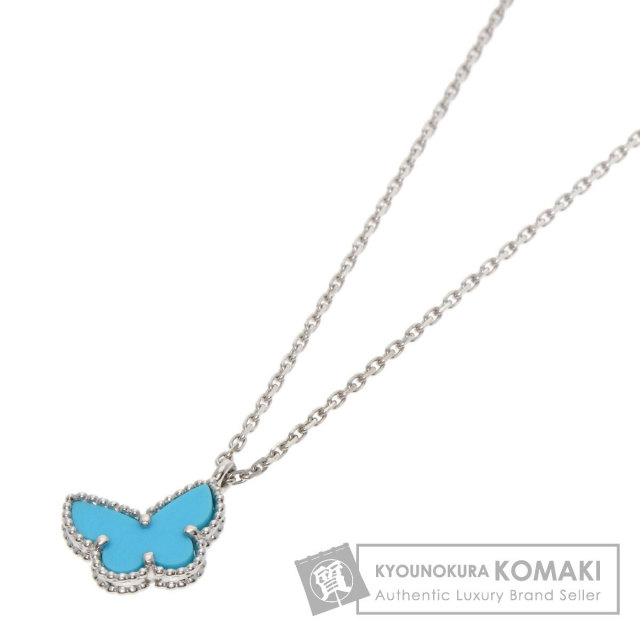 ヴァンクリーフ＆アーペル ネックレス スウィート アルハンブラ パピヨン ターコイズ