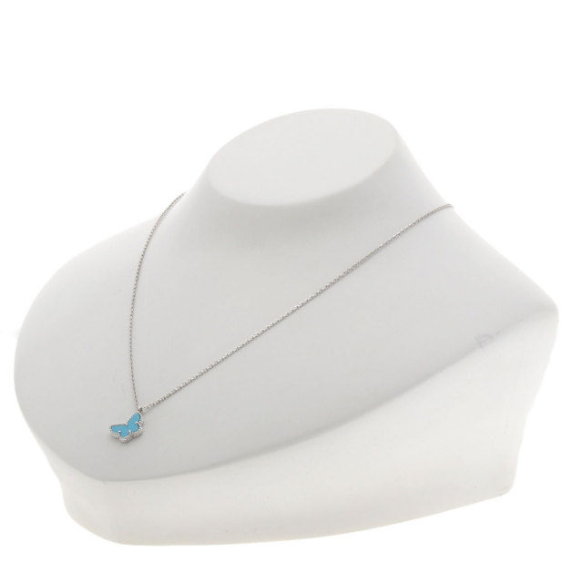 ヴァンクリーフ＆アーペル ネックレス スウィート アルハンブラ パピヨン ターコイズ