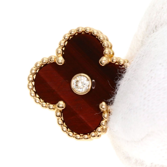 ヴァンクリーフ＆アーペル ネックレス ヴィンテージ アルハンブラ ブルズアイ 1P ダイヤモンド