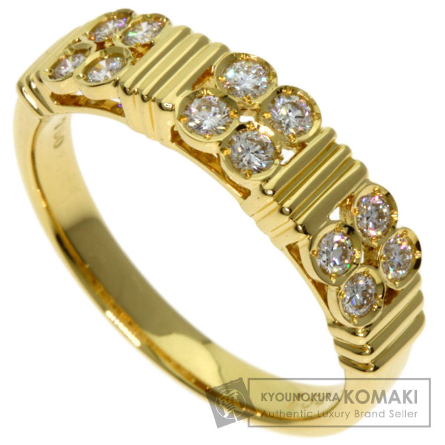 【美品】Dior Mimirose リング　K18 イエローゴールドダイヤモンド Dior ディオール ミミローズ 3P ダイヤモンド ネックレス K18