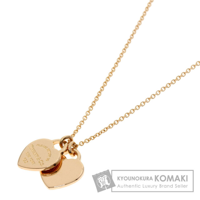 TIFFANY&Co. ティファニー ダブルハート ネックレス K18ピンク