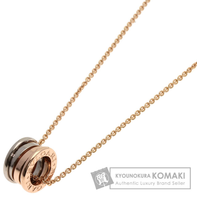 BVLGARI ネックレス ゴールド ブルガリ BVLGARI ビーゼロワン ネックレス 18金 K18ピンク