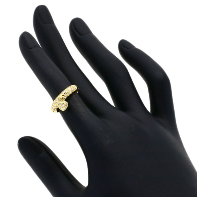 ポンテヴェキオハートモチーフダイヤモンドピンキーリング