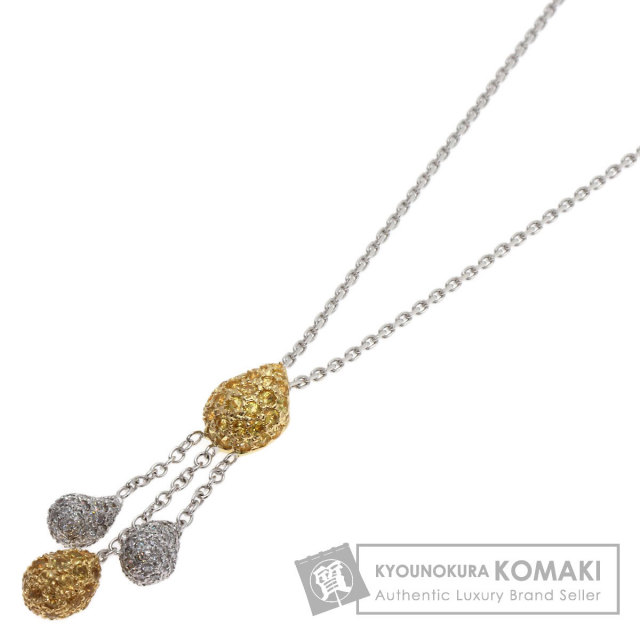 クイーン ネックレス イエローサファイア ダイヤモンド