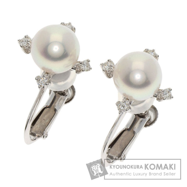 TASAKI タサキ パール 真珠 ダイヤモンド イヤリング K18