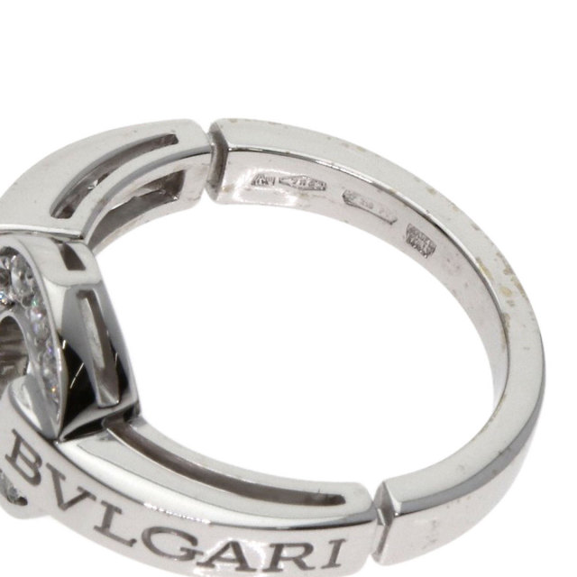 ブルガリ ホワイトゴールド ダイヤ リング ダブルロゴ BVLGARI ブルガリ ブルガリブルガリ ダブルロゴ ダイヤモンド リング