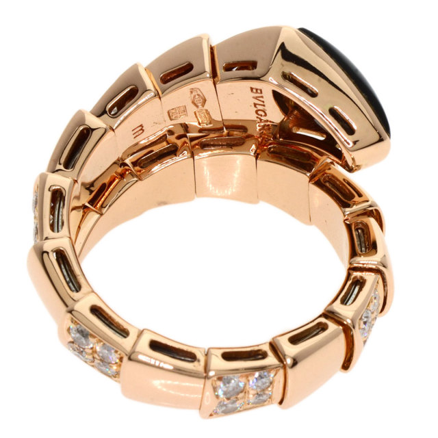 BVLGARI ブルガリ セルペンティ オニキス ダイヤモンド M リング