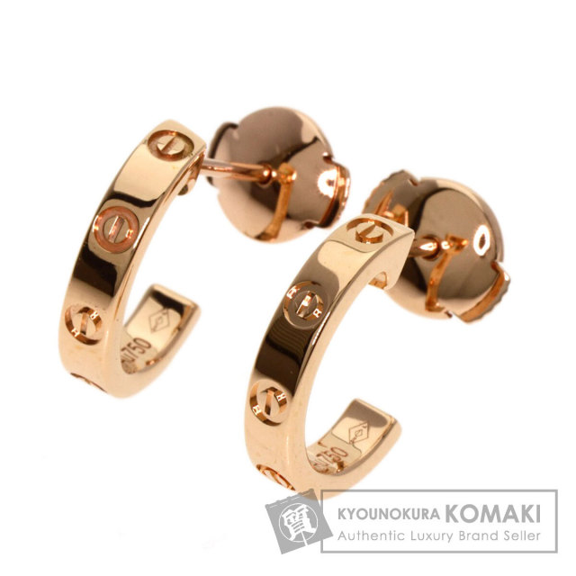 CARTIER カルティエ ミニラブ ピアス K18ピンクゴールド