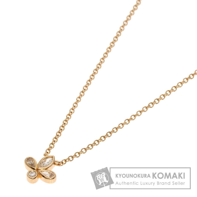 ダイヤモンド　ティファニー　K18 フルールドリス　ゴールド　ネックレス TIFFANY&Co. ティファニー フルール ド リス ステム