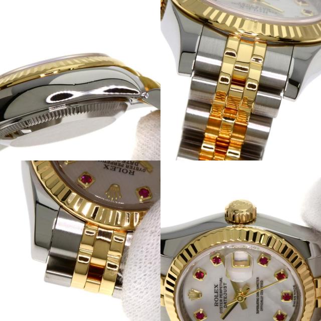 ロレックス 腕時計 デイトジャスト 10P ルビー