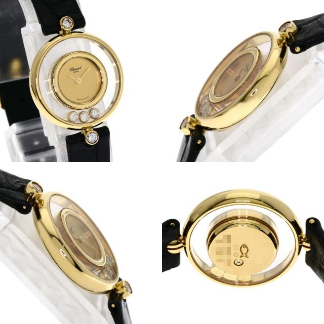 ショパールK18 イエローゴールドHappy Diamonds 腕時計 ショパール Chopard ハッピーダイヤモンド 腕時計 時計 18金 K18