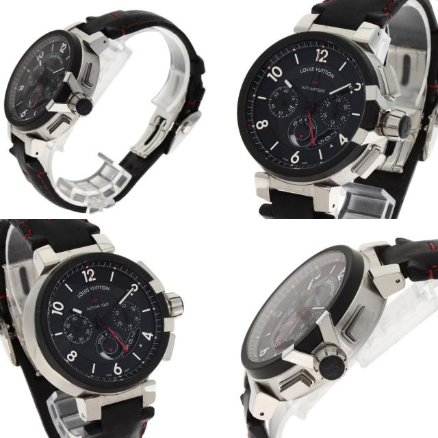 LOUIS VUITTON ルイヴィトン Q1052 タンブール クロノグラフ GMT