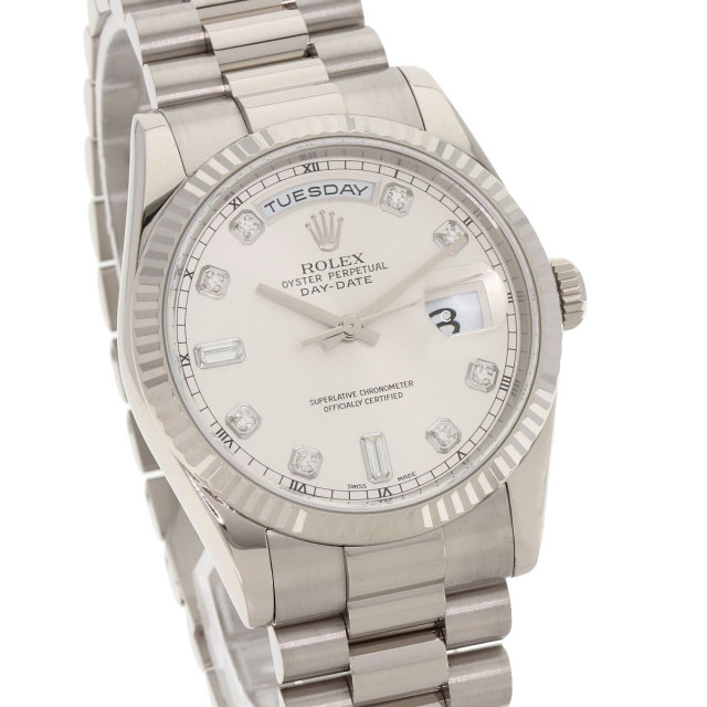 ROLEX ロレックス 118239A デイデイト 10P ダイヤモンド 腕時計 K18