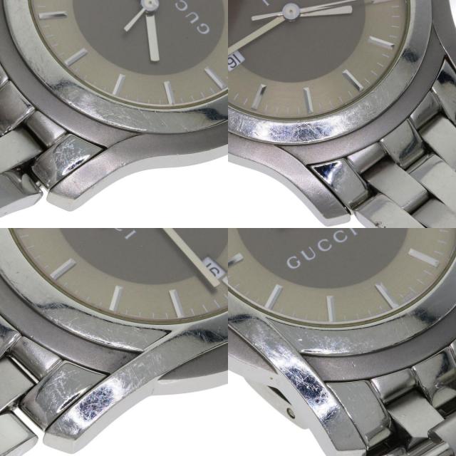 GUCCI グッチ 5500XL ラウンドフェイス 腕時計 ステンレススチール/SS