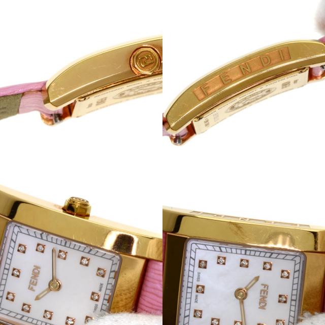 FENDI フェンディ 7000L スクエアフェイス 12P ダイヤモンド 腕時計 GP  