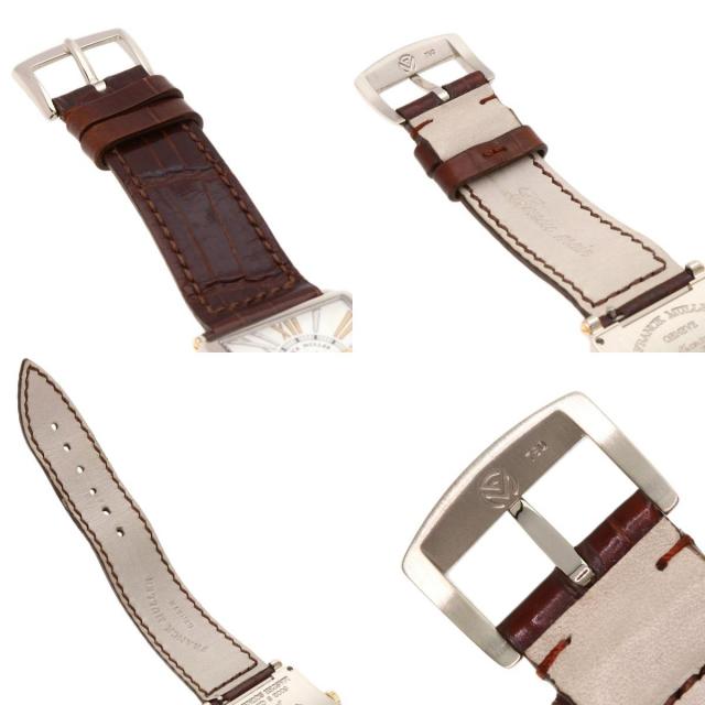 FRANCK MULLER フランクミュラー 60002 S QZ R REL マスタースクエア 100本限定 腕時計 K18WG 革 レディース [中古] FRANCK MULLER フランクミュラー 60002 S QZ R REL マスタースクエア