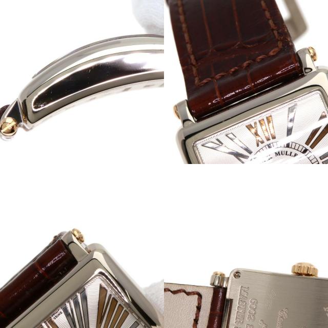 FRANCK MULLER フランクミュラー 60002 S QZ R REL マスタースクエア 100本限定 腕時計 K18WG 革 レディース [中古] FRANCK MULLER フランクミュラー 60002 S QZ R REL マスタースクエア