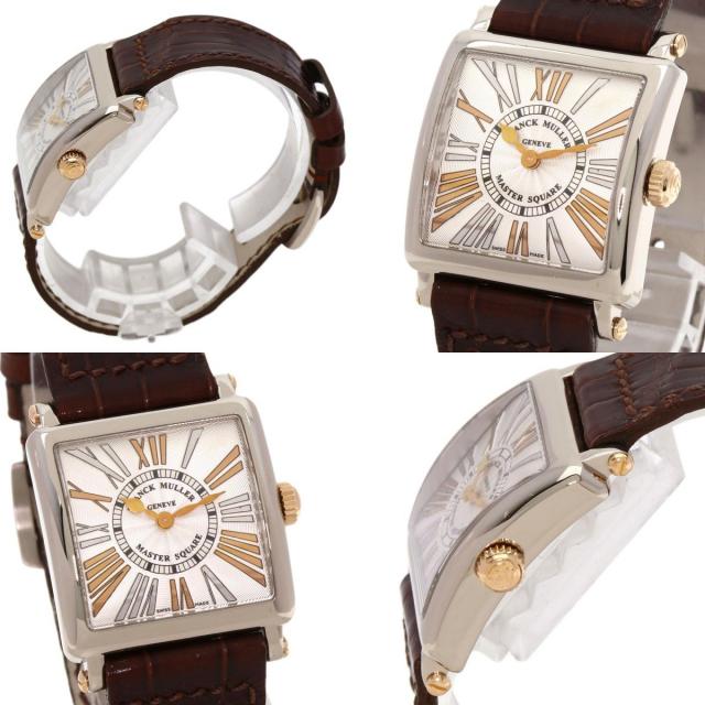 FRANCK MULLER フランクミュラー 60002 S QZ R REL マスタースクエア 100本限定 腕時計 K18WG 革 レディース [中古] FRANCK MULLER フランクミュラー 60002 S QZ R REL マスタースクエア