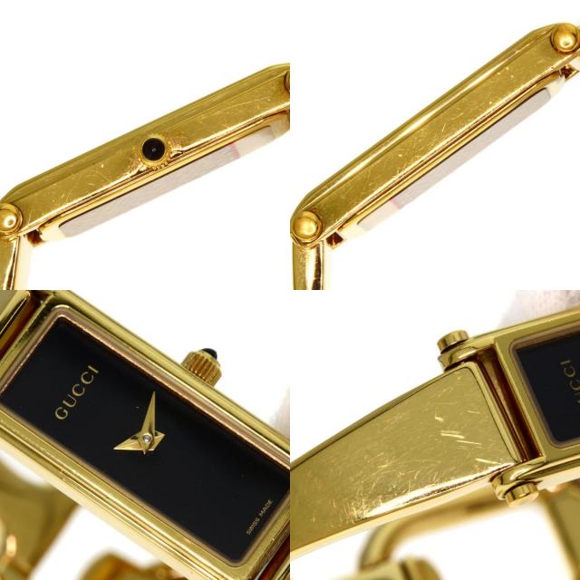 新品電池✨️GUCCI 腕時計 クォーツ1500L スクエア ゴールド GUCCI グッチ 1500L スクエアフェイス 腕時計 GP/GP レディース