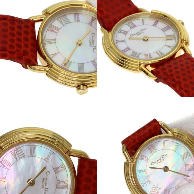 クリスチャンディオール婦人腕時計D58-121-2 ほのかなピンクがある