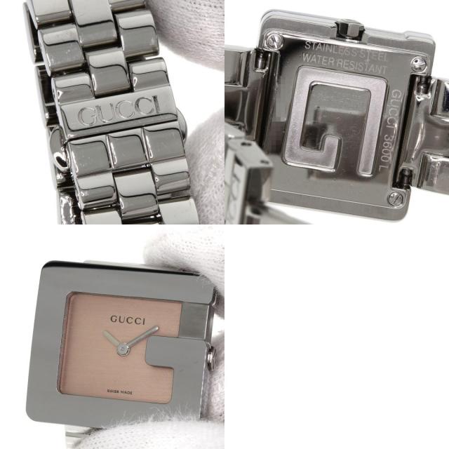 美品✨GUCCI 腕時計　スクエア　Gロゴ　3600 レディース　シルバー GUCCI グッチ 3600L G スクエアフェイス 腕時計 ステンレス