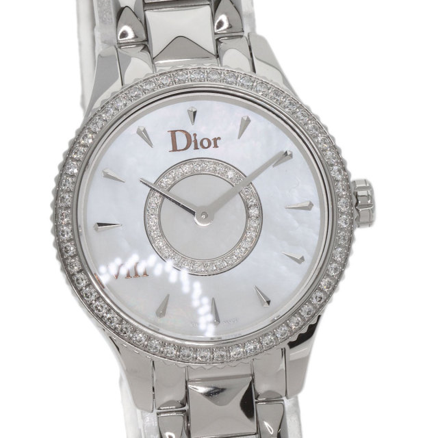 Dior ディオール CD151110M001 モンテーニュ ダイヤモンドベゼル 腕時計 SS SS レディース [中古] Dior ディオール CD151110M001 モンテーニュ ダイヤモンドベゼル