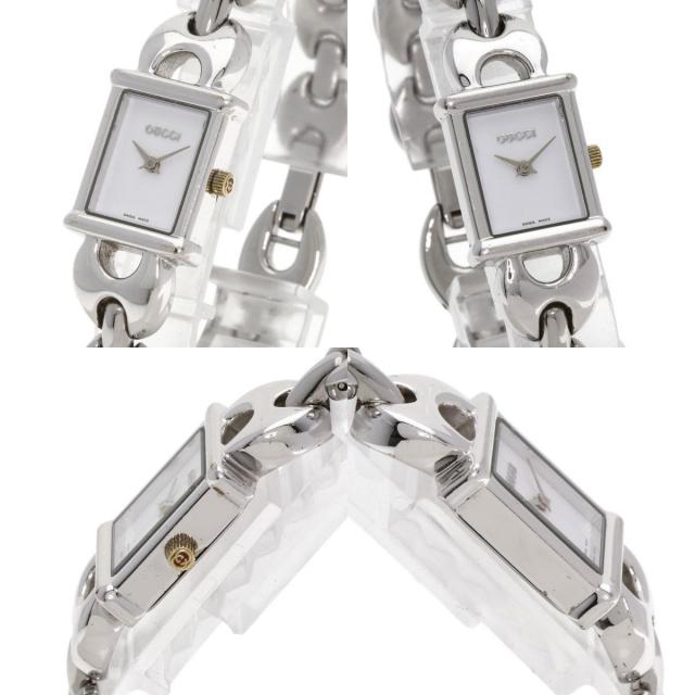 GUCCI グッチ 1800L スクエアフェイス 腕時計 ステンレススチール/SS