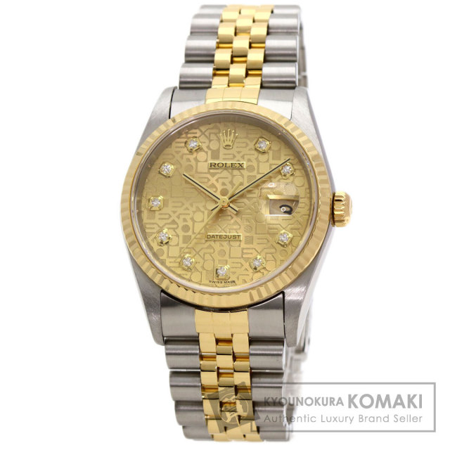 ロレックス 腕時計 デイトジャスト 10P ダイヤモンド