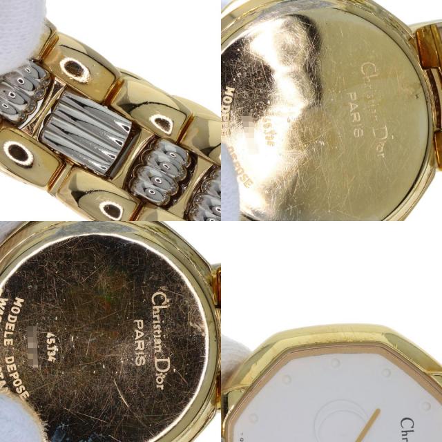 CHRISTIAN DIOR クリスチャンディオール D45-134 オクタゴン 腕時計 GP