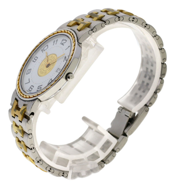 HERMES エルメス セリエ 腕時計 ステンレススチール/SSxGP メンズ