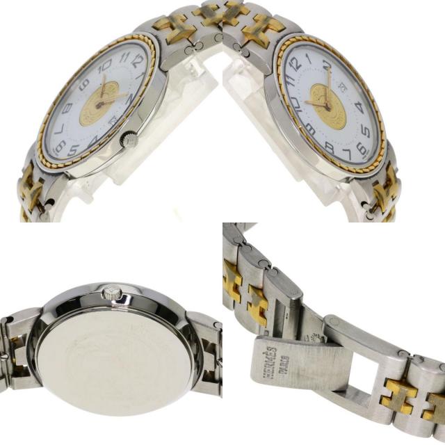 HERMES エルメス セリエ 腕時計 ステンレススチール/SSxGP メンズ