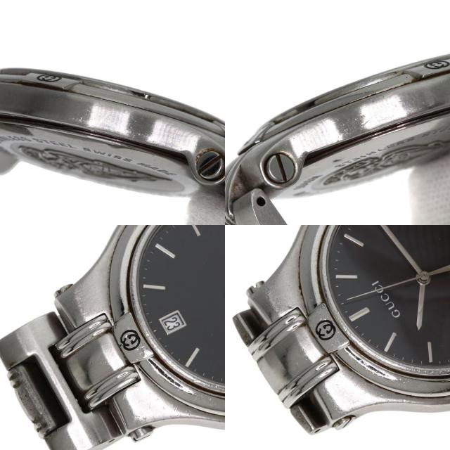 グッチ　GUCCI メンズ　9040M ブラック 腕時計 グッチ 9040M メンズ クオーツ SS USED Gucci