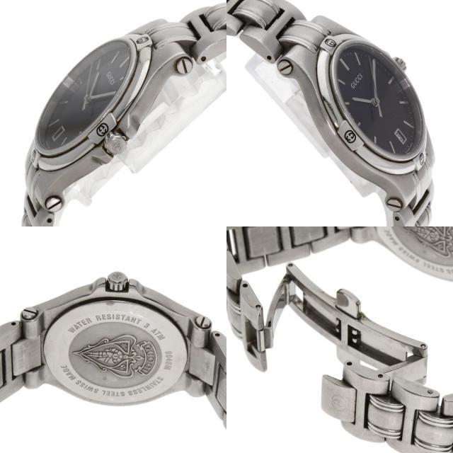 グッチ GUCCI ラウンド ウォッチ　 QZ9040L　中古美品です GUCCI グッチ 9040L ラウンドフェイス 腕時計 ステンレス