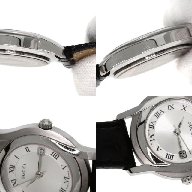 GUCCI グッチ 5500L ラウンドフェイス 腕時計 ステンレス