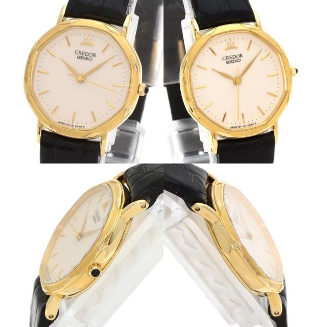 SEIKO セイコー 1271-5000 クレドール 腕時計 K18YG 革 レディース [中古] SEIKO セイコー 1271-5000 クレドール 腕時計 K18イエローゴールド/革