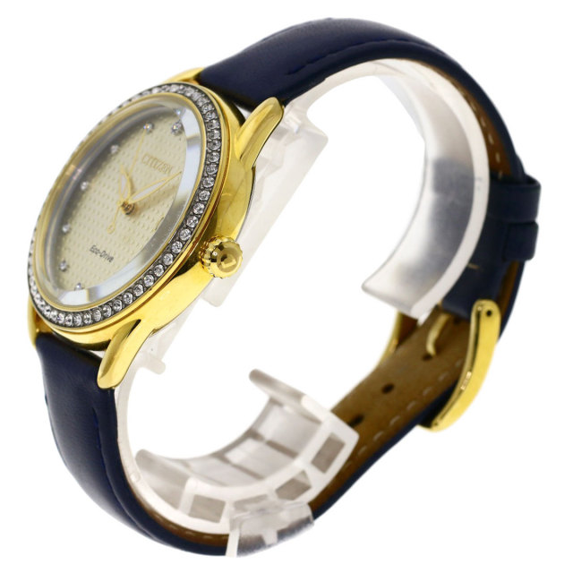 CITIZEN シチズン J810-S111871 ラウンドフェイス ラインストーン  