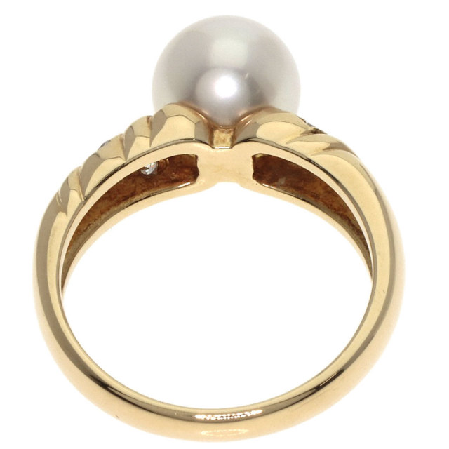 MIKIMOTO ミキモト アコヤパール 真珠 ダイヤモンド リング