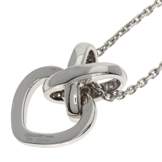 Chaumet ショーメ リアン ハート ダイヤモンド ネックレス K18ホワイト