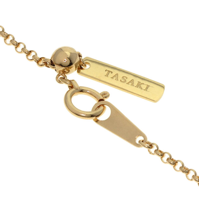 TASAKI タサキ ゴールデンパール 真珠 クオーツ ネックレス K18