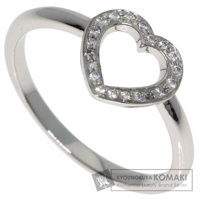 超美品♡TIFFANY&co.♡ティファニー♡k18♡ダイヤ6石♡ハートリング TIFFANY&Co. ティファニー ハートリング 指輪 ダイヤモンド