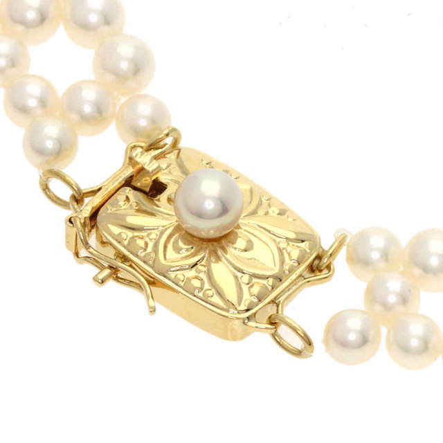 MIKIMOTO ミキモト ベビーパール 真珠 ネックレス K18イエローゴールド