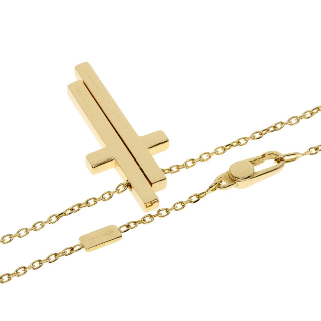 GUCCI グッチ セパレート クロス ネックレス K18イエロー