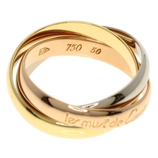 カルティエ トリニティリング K18ゴールド 指輪 50 楽天市場】カルティエ トリニティ #50 リング・指輪 K18ホワイト