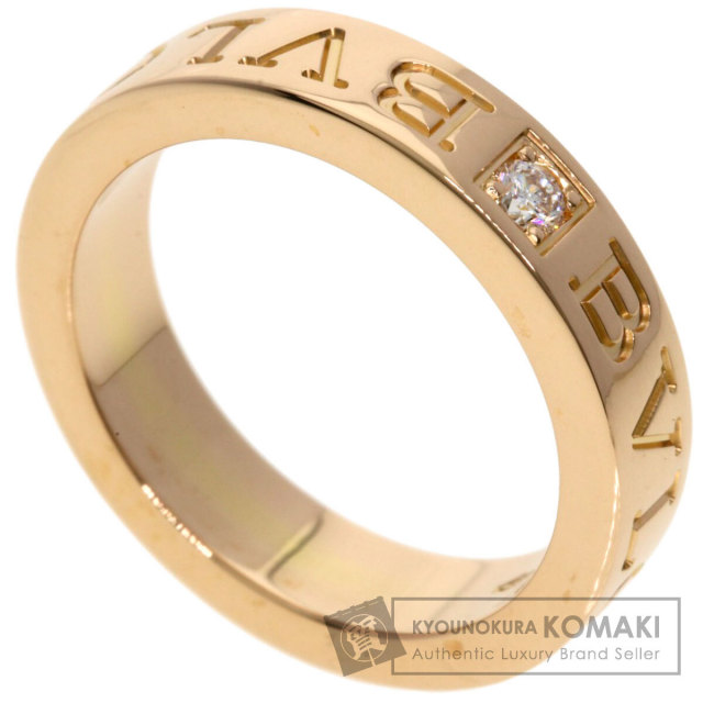 ブルガリ リング・指輪 ダブルロゴ1P ダイヤモンド