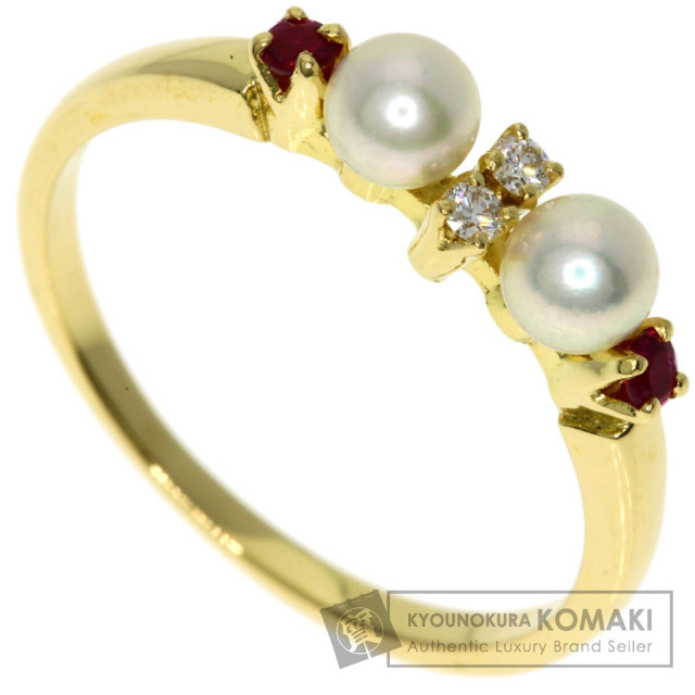 ミキモト リング・指輪 パール 真珠 ダイヤモンド ルビー