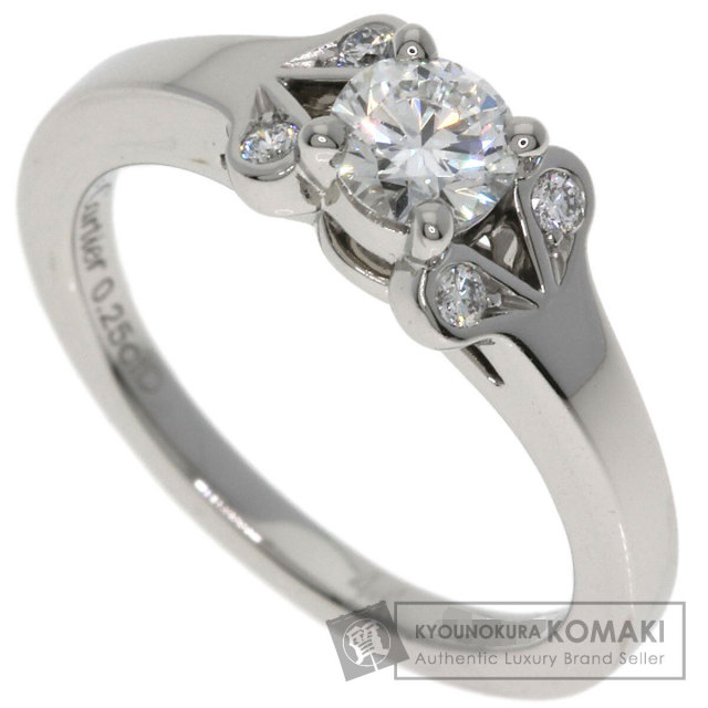 Cartier カルティエ　ダイヤモンドリング プラチナ7号　付属品全て有り Cartier カルティエ ダイヤモンドリング プラチナ7号 付属品全て有り