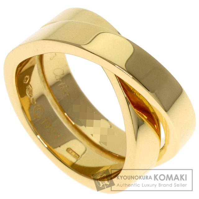 カルティエ バンドリング 53 K18リング 13号 18金 イエローゴールド