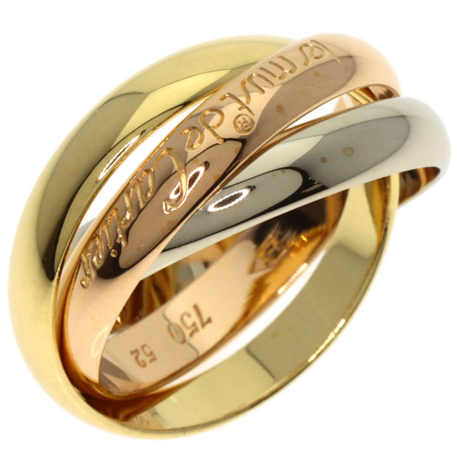 CARTIER カルティエ トリニティ #52 リング・指輪 K18イエローゴールド