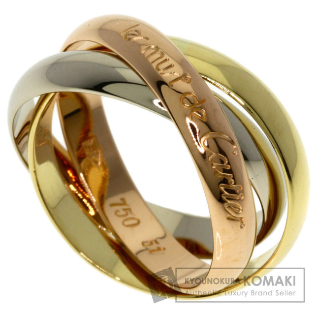 CARTIER カルティエ トリニティ MM #51 リング・指輪 K18イエロー